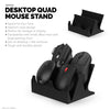 Desktop Quad PC Mouse Stand Holder for Gaming &amp; Office Mice From Logitech, Razer, Corsair &amp; More