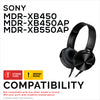 Replacements Earpads for SONY MDR-XB450, XB450AP, XB550AP Headphones - Soft PU Leather &amp; Memory Foam