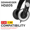 Replacement Earpads for SENNHEISER HD205 Headphones - Soft PU Leather &amp; High Grade Foam