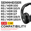 Replacement Earpads for SENNHEISER RS120, RS110, RS115, RS117, RS119 Headphones - Soft PU Leather &amp; Foam Ear Pad - HDR 120, HDR100, HDR110, HDR117, HDR119