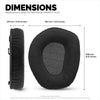 Velour Earpads for SENNHEISER RS165, RS175, RS185 &amp; RS195 Headphones - Soft Foam Ear Pad, HDR165, HDR175, HDR185, HDR195