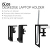 Laptop Holder for Side of Desk, 1.2&quot; / 31mm, Adjustable Width, Ideal for Macbooks, Surface, Keyboards, Switch, Tablets &amp; More