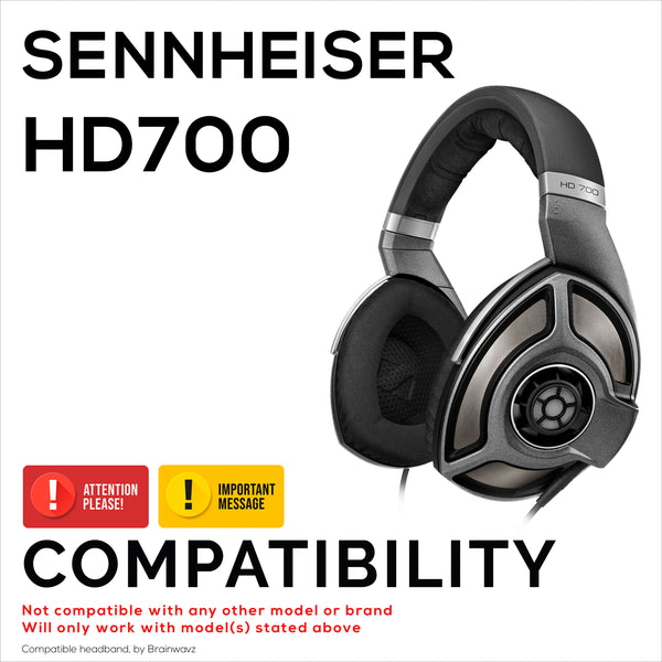 SENNHEISER HD700 ヘッドフォン用交換ヘッドバンド - ソフト PU レザー - Brainwavz Audio