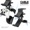 The Grebe - Headphone &amp; Dual Game Controller Holder - Attaches to Side of Desk, Under Desk Headset Holder, Suitable for All Headphones &amp; Gamepads