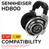 Replacement Earpads for Sennheiser HD800 Headphones - Luxurious Nubuck PU Leather &amp; Soft Foam