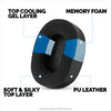 Hybrid Earpads for JBL LIVE 500BT Headphones, Cool Gel, Super Soft Fabric, PU Leather &amp; Thicker Memory Foam