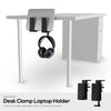 Laptop Holder for Desk with Headphone Hanger, Suitable for MacBooks, Surface Tablets, Notebooks, Keyboards, Folders &amp; Any Device upto 2.1&quot; Thick