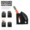 Desktop PC Mouse Stand Holder with Stationary Pen Holder, For Gaming &amp; Office Mice From Logitech, Razer, Corsair &amp; More