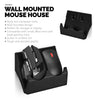 Wall Mount Dual Mouse Holder Display Stand - Holds Gaming &amp; Most Size Mice, Screw-In or Stick-On Mounting Options