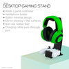 Headphone Stand &amp; Game Controller Holder – Sleek Headset Hanger &amp; Gamepad Stand for Xbox, PlayStation, Nintendo, Legacy, Retro &amp; Mor