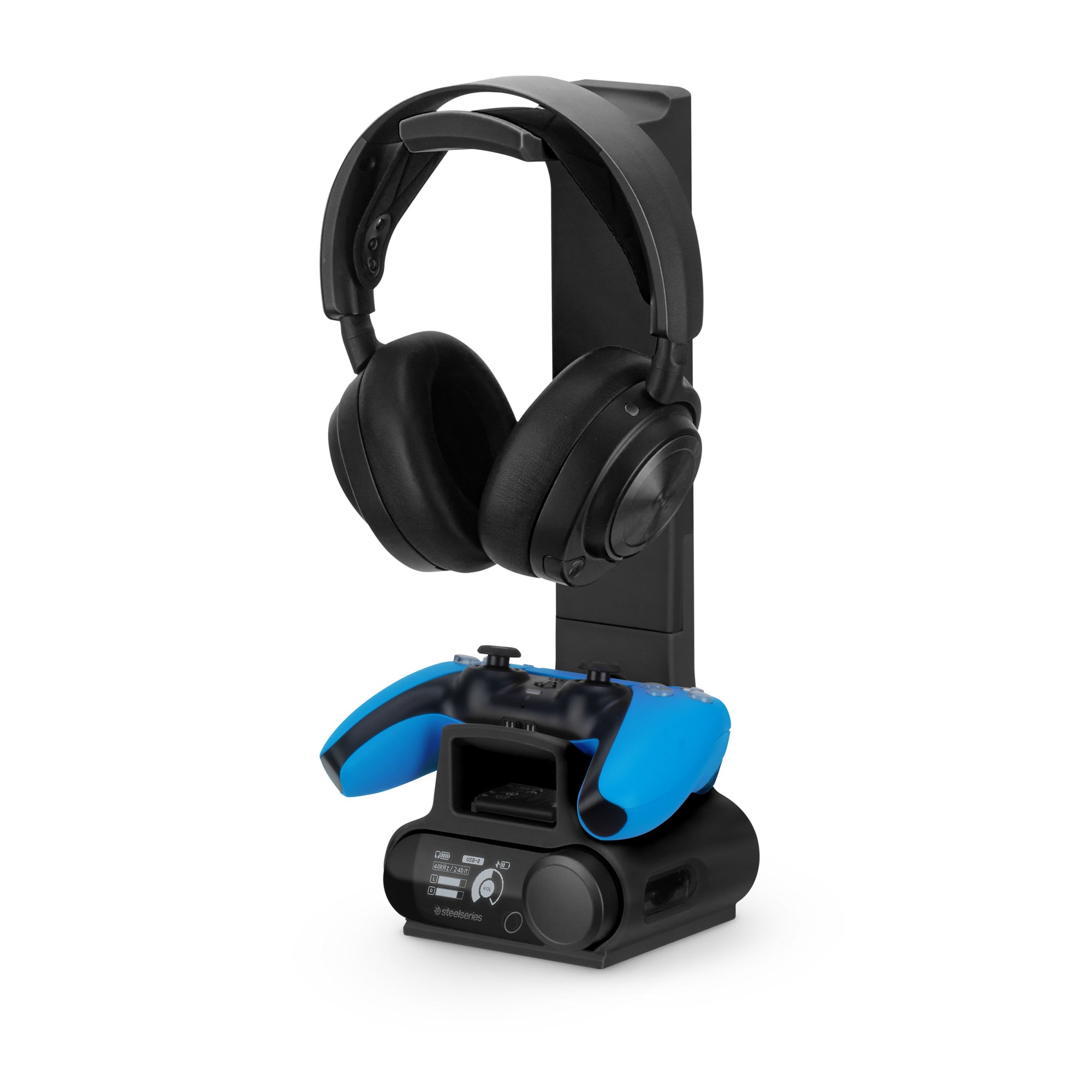 Headphone & Game Controller Stand Designed for Steelseries Arctis Nova Pro Wireless Headsets with Dock for the Wireless Base Station