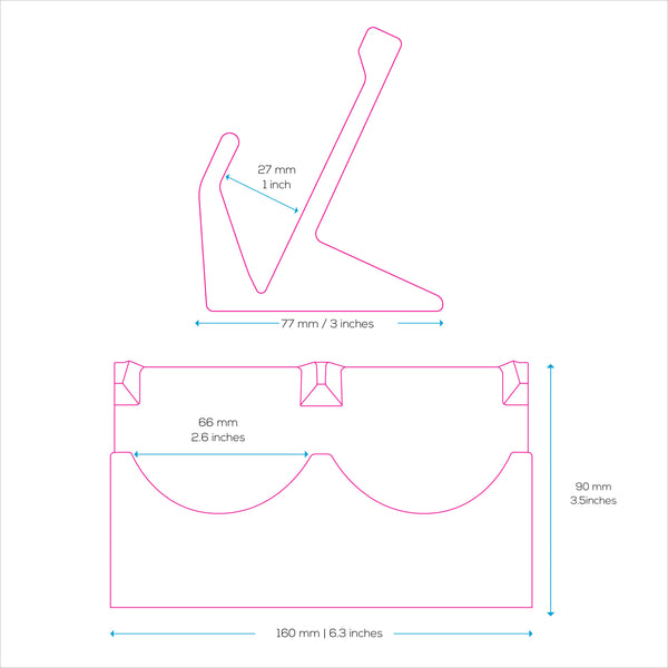 Desktop Dual PC Mouse Stand Holder, Suitable for Small Or Large Gaming - Brainwavz  Audio