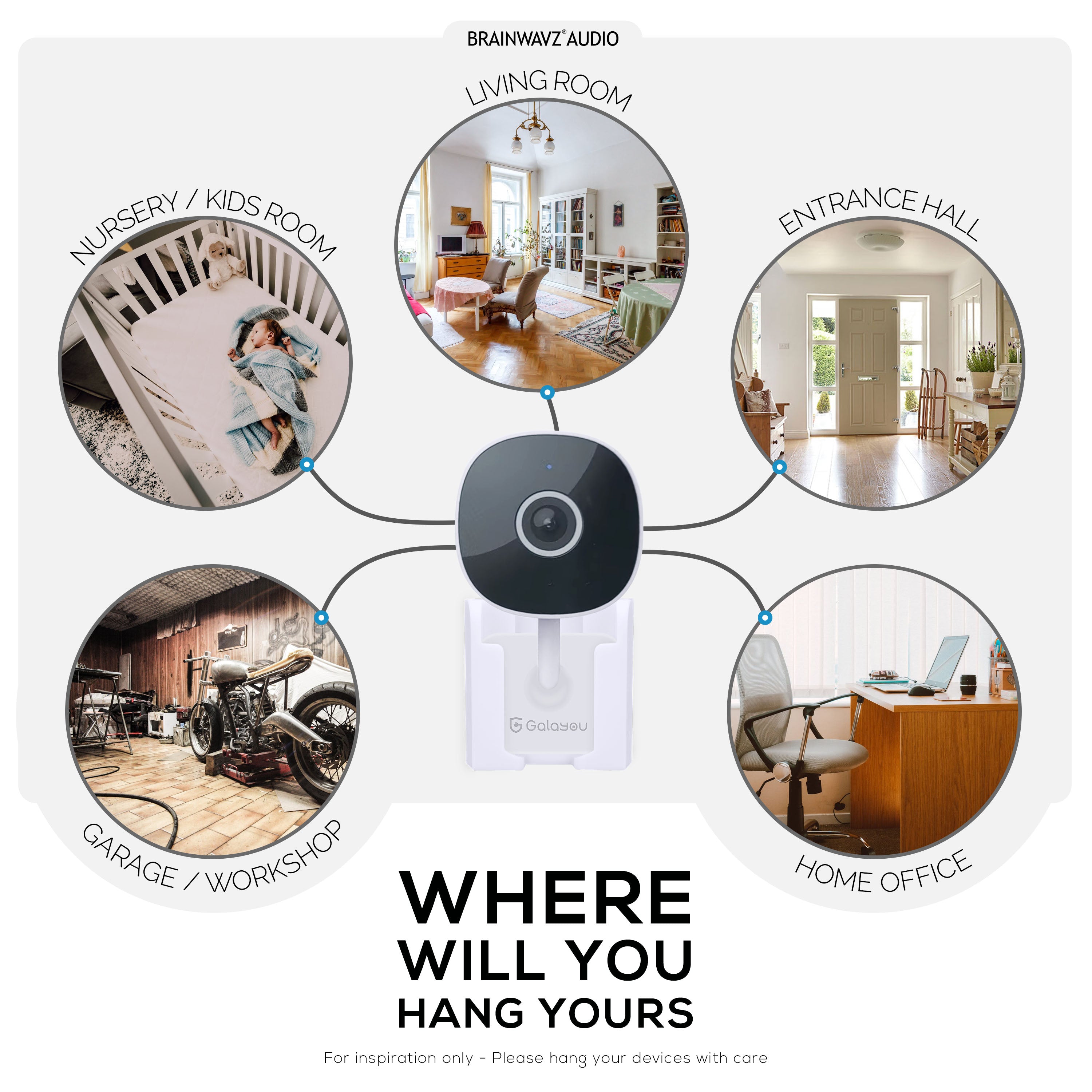  GALAYOU Indoor Cameras for Home Security 2K, Wireless