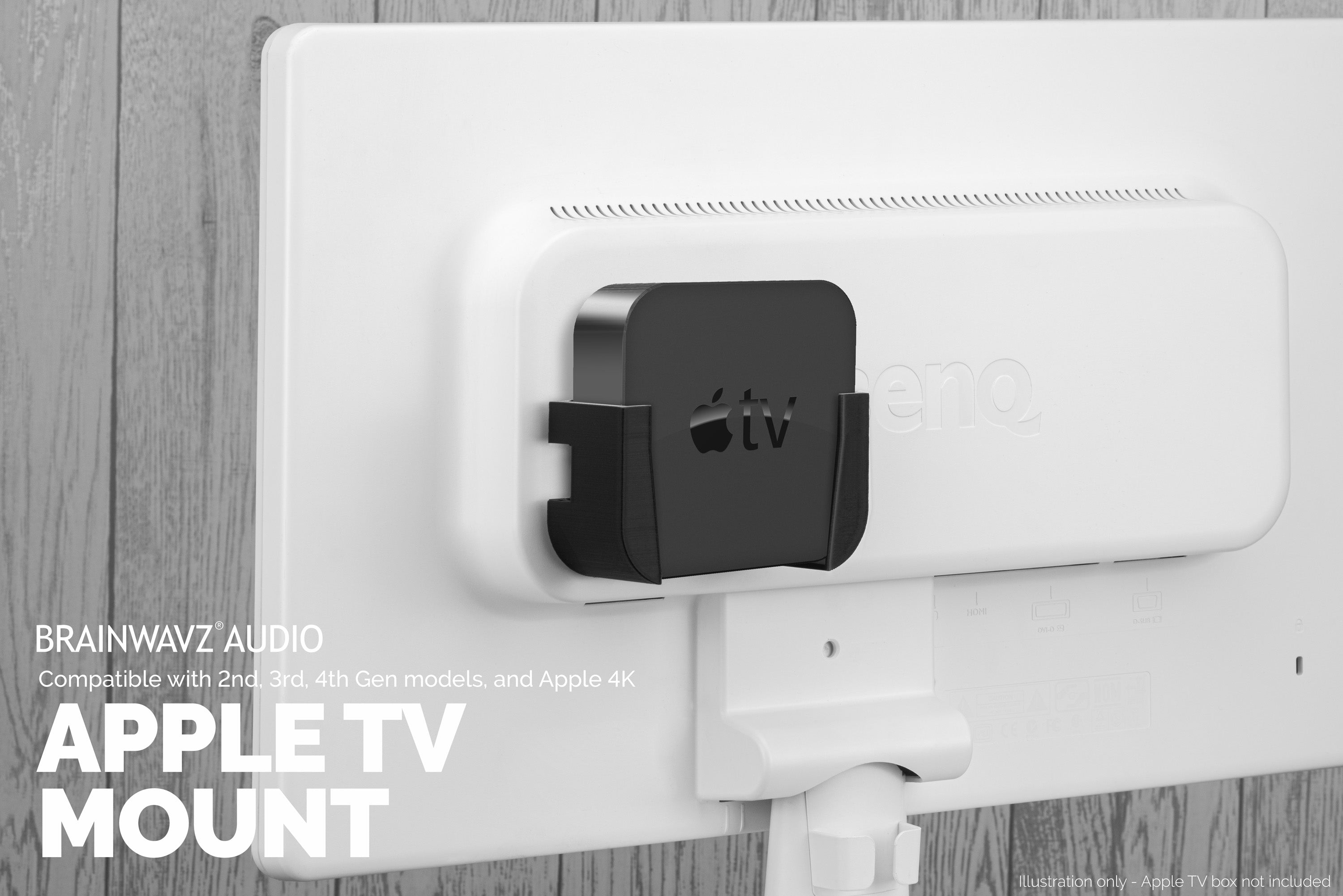 Wall & TV Mount for Apple TV 2nd 6th Generations and 4k 