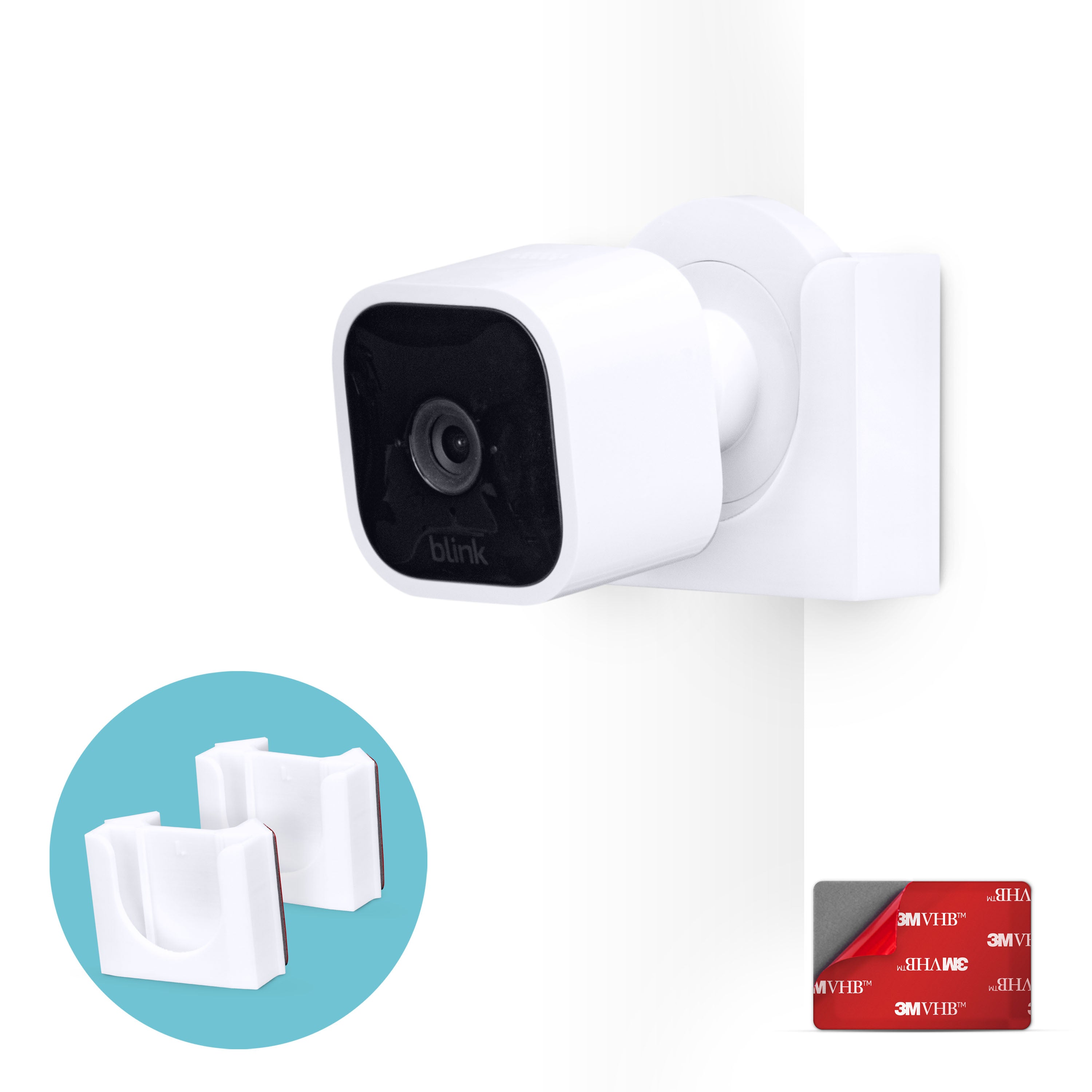 Blink Mini - Compact Indoor Plug-in Smart Security camera, 1 Camera (White)