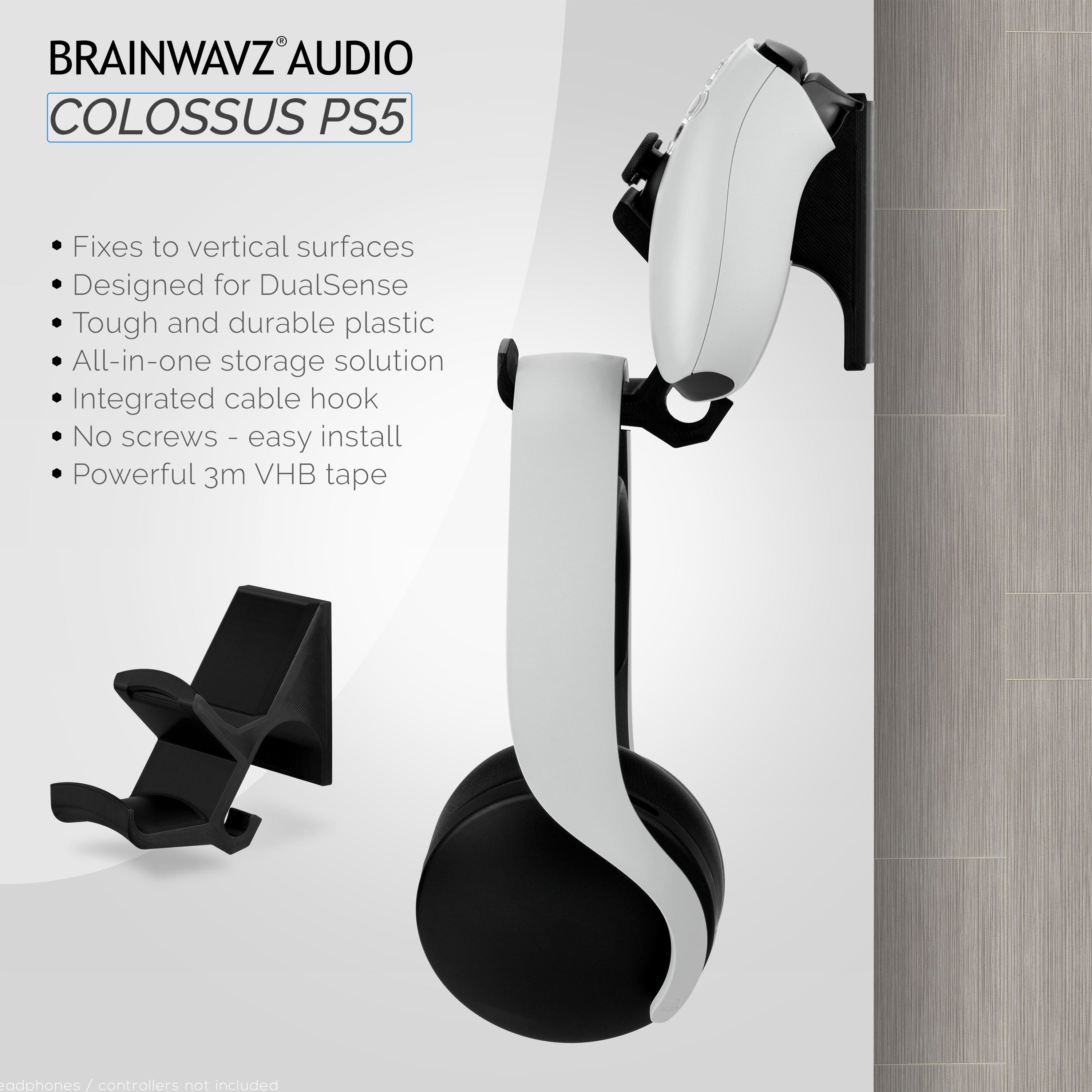 The Colossus - Support pour casque et manette de jeu universel - Adhesi -  Brainwavz Audio