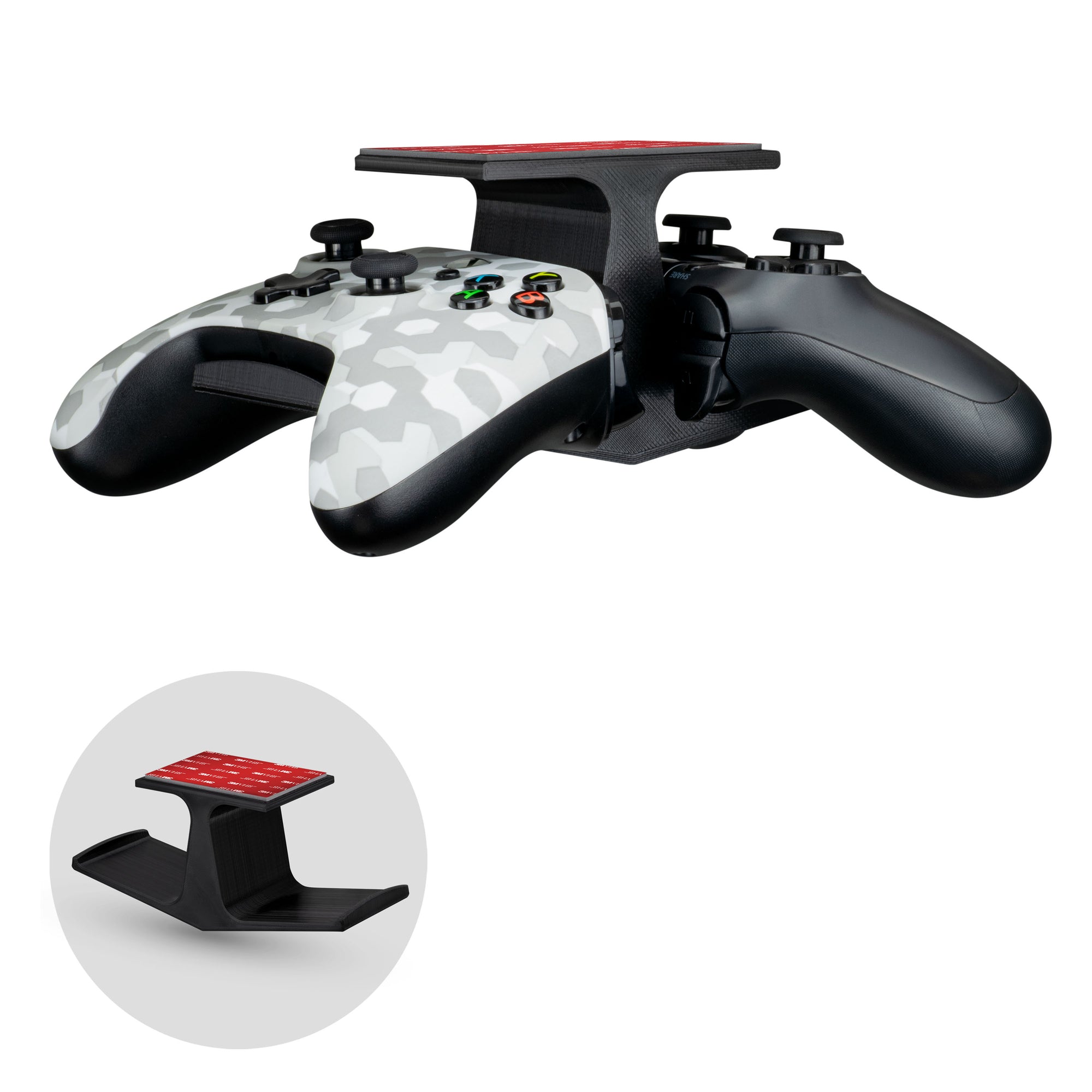 QinCoon Support de manette et de casque, en aluminium et bois, pour PS5, PS4,  Xbox One, Nintendo Switch, accessoires de jeu de bureau universels :  : Jeux vidéo