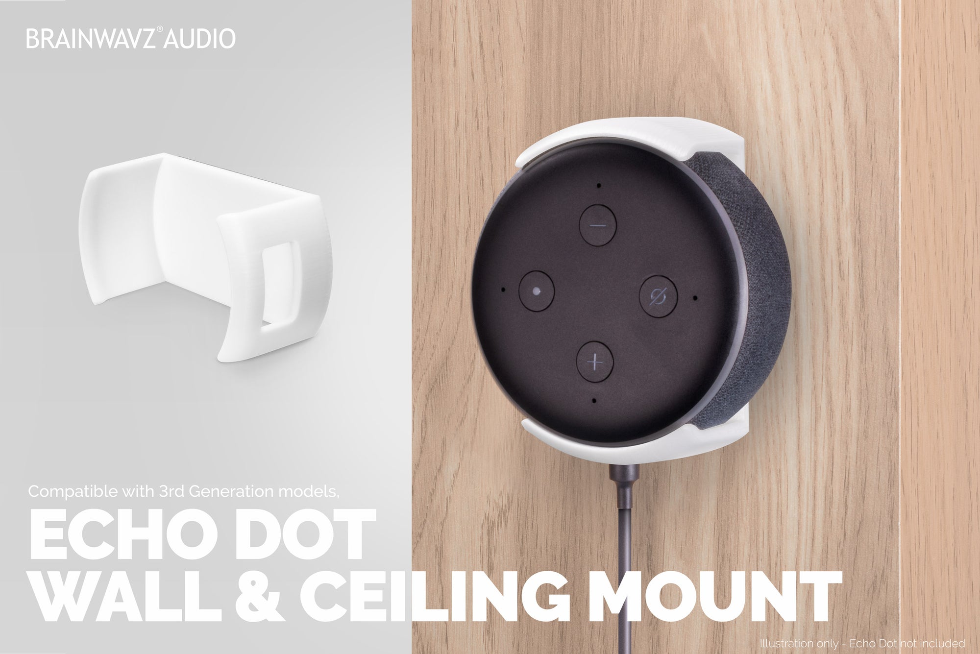 Ceiling Mount Echo Dot 3.gen / Ceiling Mount for Echo Dot 3.gen 