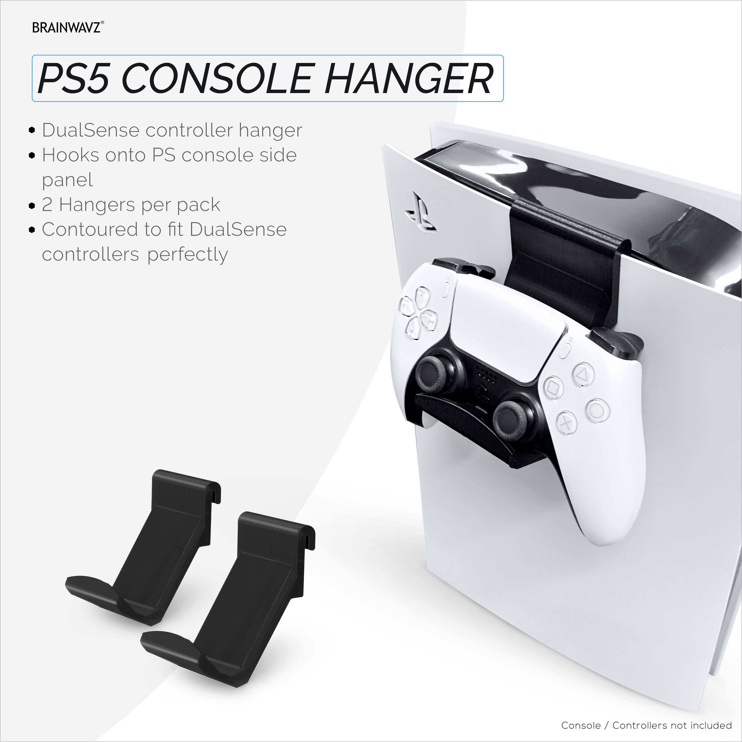 PS5 游戏控制器控制台支架安装(2 件装) 适用于Playstation PS5 