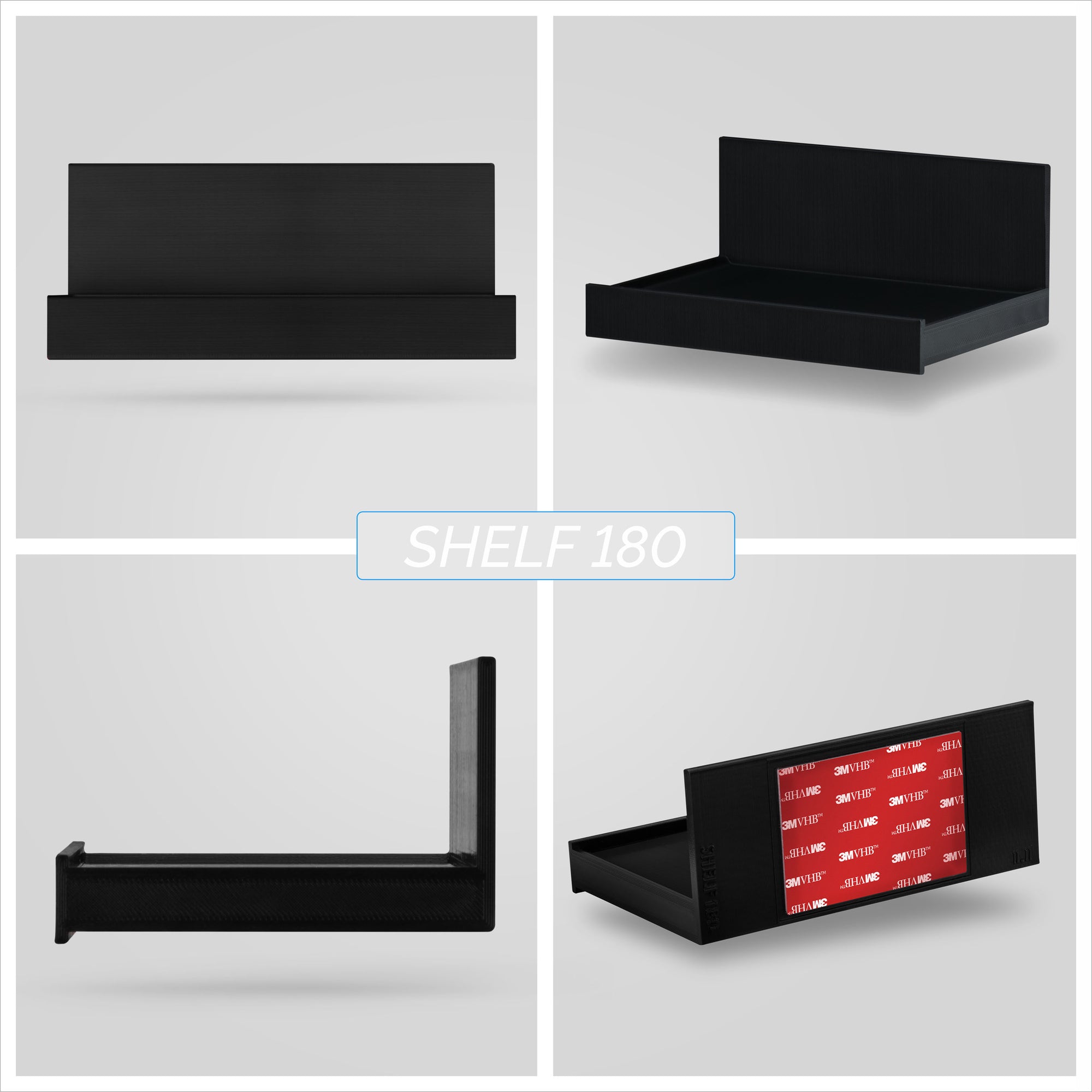 Adhesive Monitor Floating Shelf For Security Cameras And Baby
