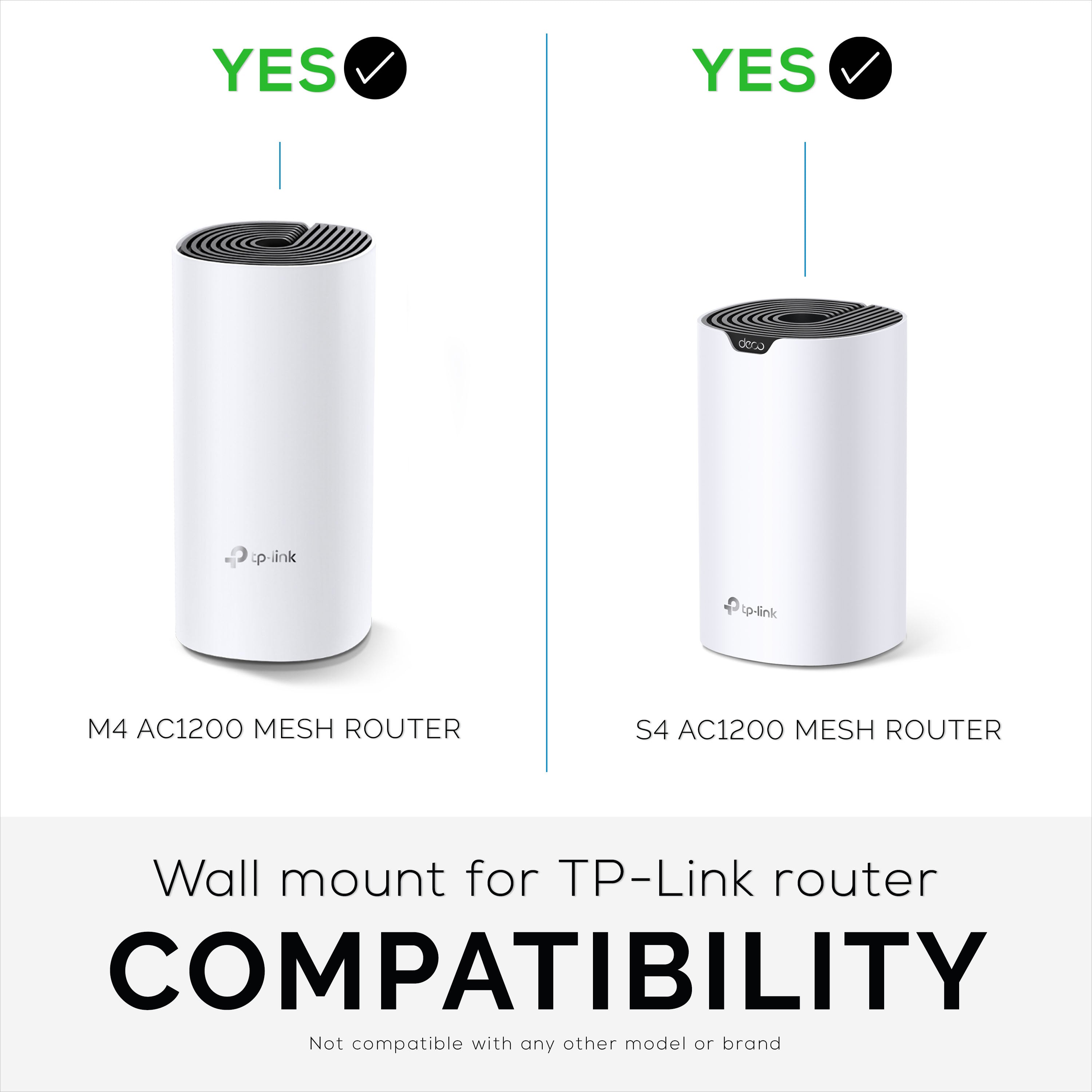  STANSTAR Wall Mount for TP-Link Deco M4/S4 Whole Home Mesh WiFi  System, Sturdy Wall Mount Bracket, Cord Management Holder for Deco M4/E4/P9/S4  Without Messy Wires (2 Pack) : Electronics