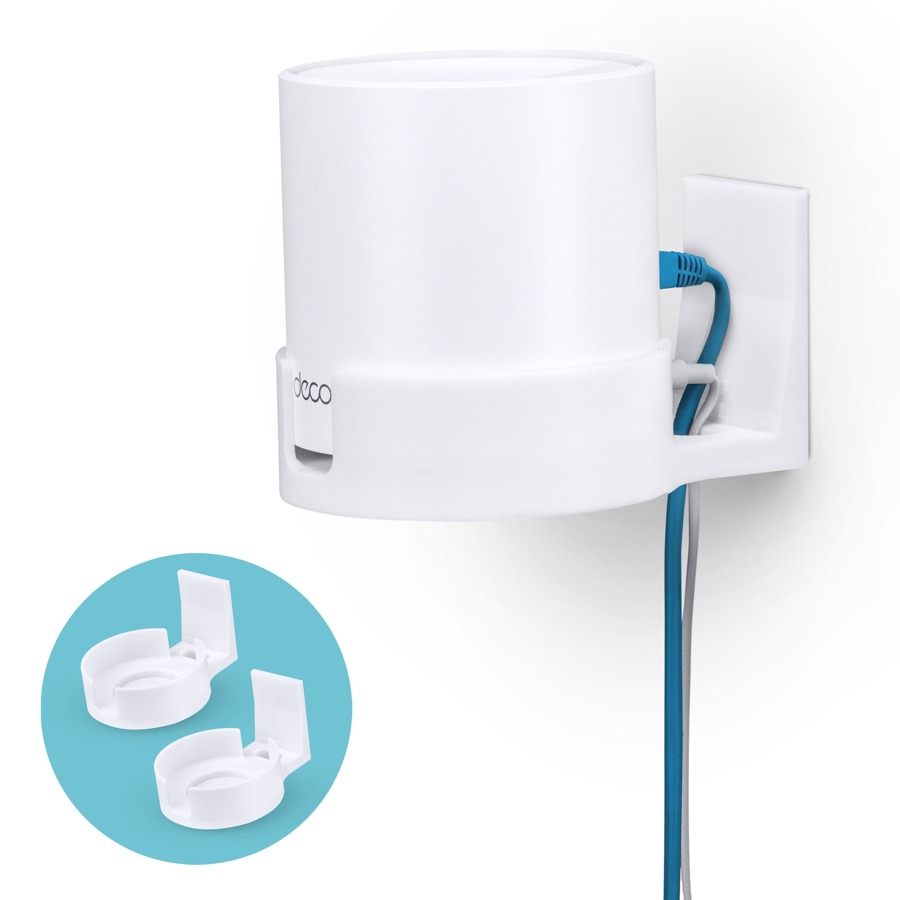 Google WiFi Adhesive Wall and Ceiling Mount (01) - Easy to Install & No Mess