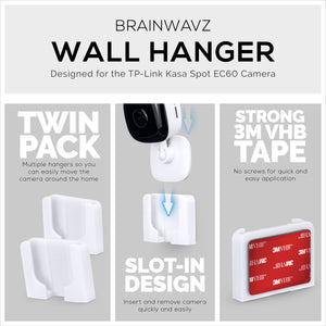 Wall Mount for TP-Link Tapo C100 Security Camera - Brainwavz Audio